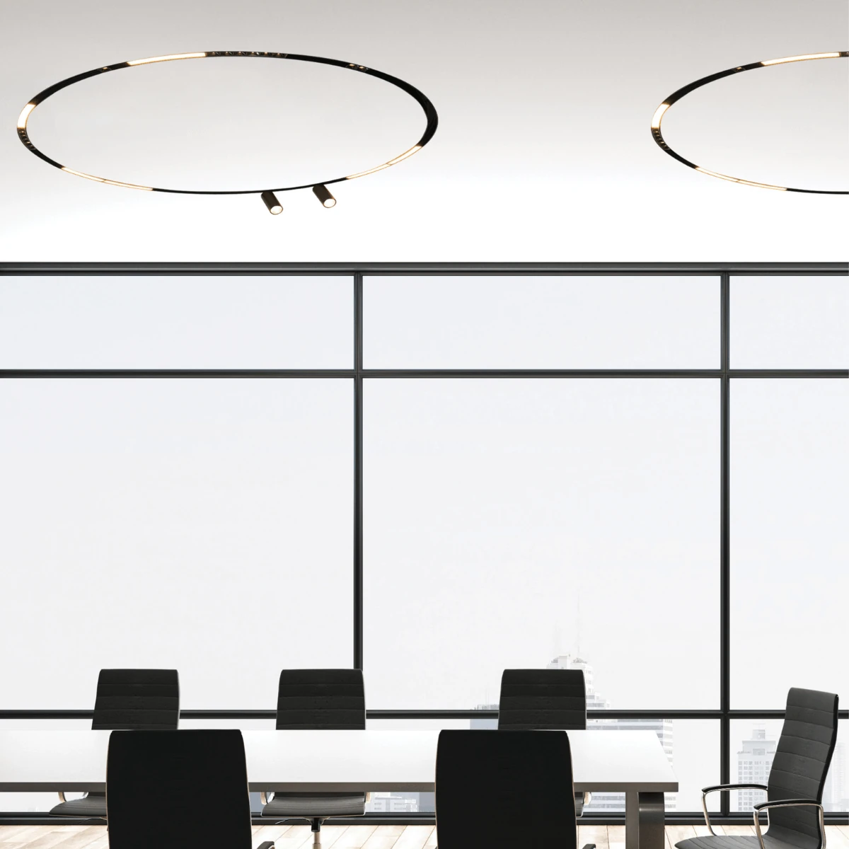 Magnetinis LED prožektorius 8W DALI 3000K matinės juodos spalvos