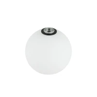 Juodo Matinio Metalo 5W Dimeriuojamas LED Pakabinamas Šviestuvas su Opaliniu Stiklu (Ø8cm) - Nuotrauka 2