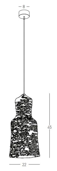 Natural Braided Wheat Pendant Light, 45 cm - Image 4