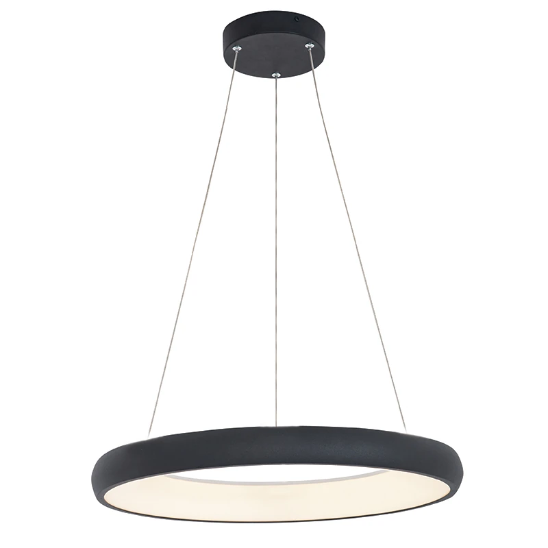 Sandy Black Round LED Pendant Light, Ø60cm