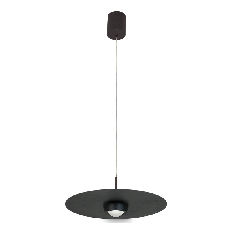 LED pakabinamas šviestuvas Ø35 cm – apvalus, juodas, TRIAC