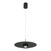 LED pakabinamas šviestuvas Ø35 cm – apvalus, juodas, TRIAC - Image 1