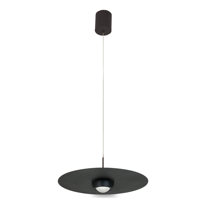LED pakabinamas šviestuvas Ø35 cm – apvalus, juodas, TRIAC