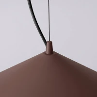 Pendant lamp 50 cm – cone, brown, TRIAC dimmable - Image 7