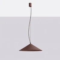Pendant lamp 50 cm – cone, brown, TRIAC dimmable - Image 9