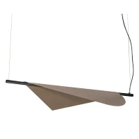 Contemporary Folded LED Pendant Light Sandy Black & Bronze - Image 2