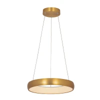 Pakabinamas LED šviestuvas 40cm, matinės šlifuoto aukso spalvos, 32W 3000K - Nuotrauka 1