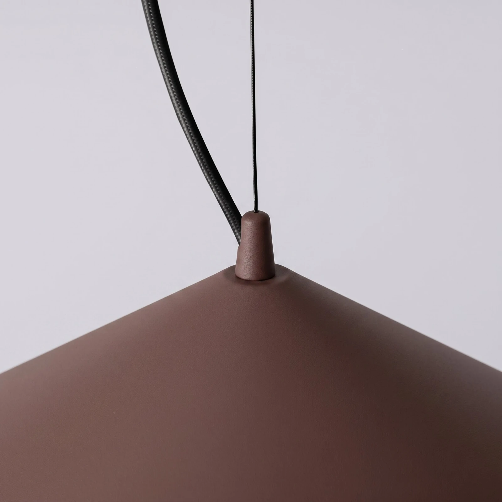 Pendant lamp 50 cm – conical, beige, TRIAC dimmable