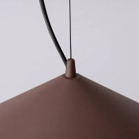 Pendant lamp 50 cm – conical, beige, TRIAC dimmable - Image 6