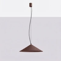 Pendant lamp 50 cm – conical, beige, TRIAC dimmable - Image 8