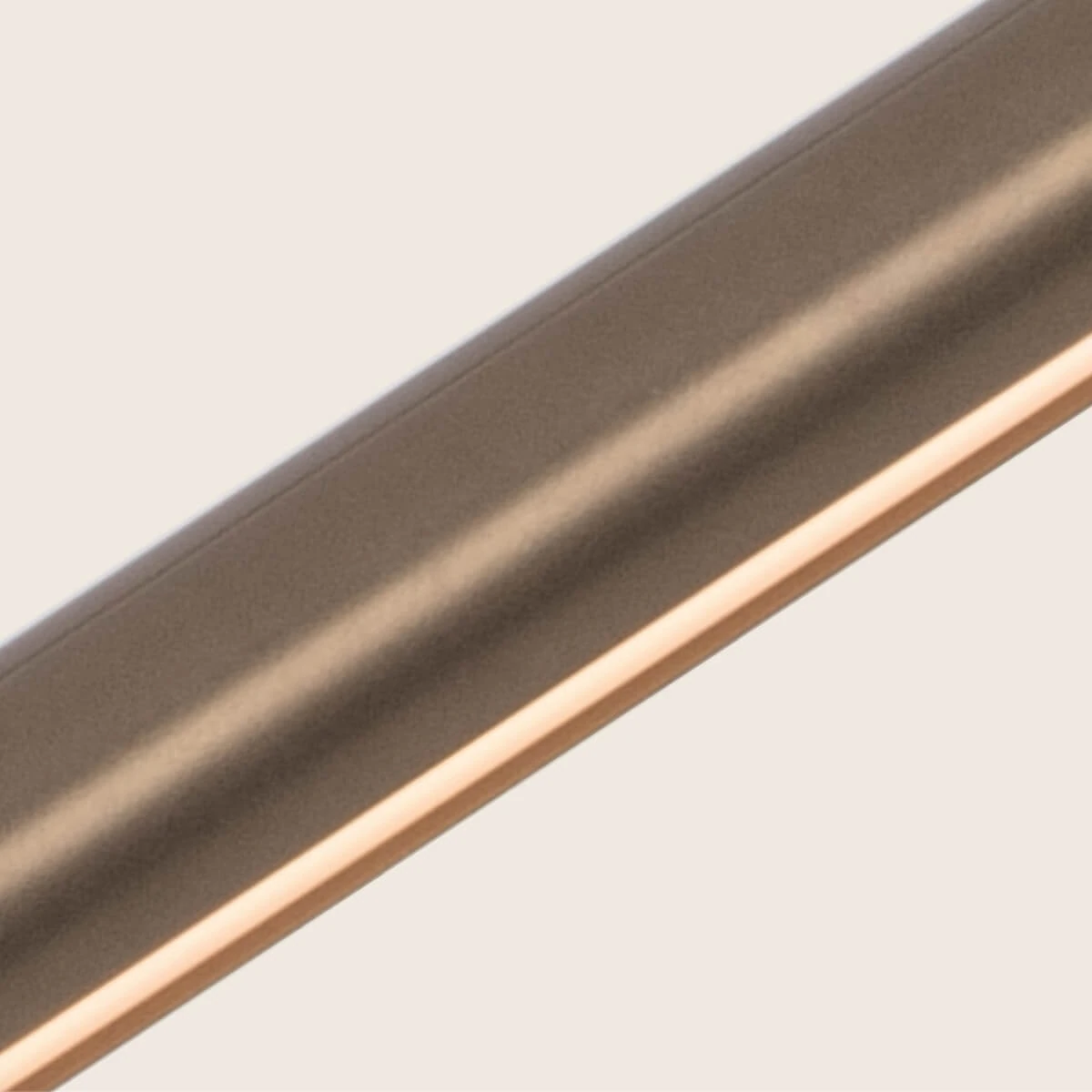 Linear LED Pendant Light, Painted Bronze, 141cm