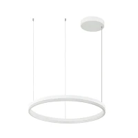 Matt White Circular LED Pendant Light (60cm) - Image 1