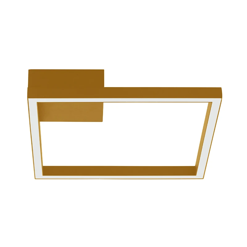 Gold Matt Square LED Ceiling Light