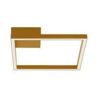 Gold Matt Square LED Ceiling Light - Image 1