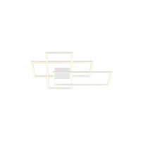 Modernus Geometrinis Dimeriuojamas LED Lubinis Šviestuvas, Baltas - Nuotrauka 1