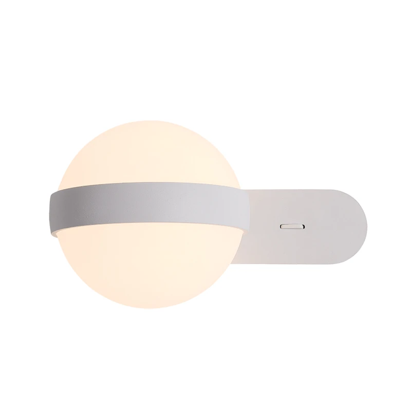 LED Globe Wall Light 5.6W 3000K White Matt