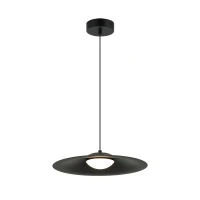LED pakabinamas šviestuvas Diskas, juodas matinis - Nuotrauka 2