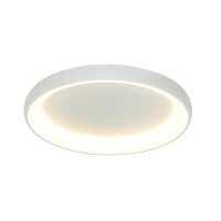 Modernus apvalus LED lubinis šviestuvas 55W 3000K matinis baltas, pritemdomas - Nuotrauka 2