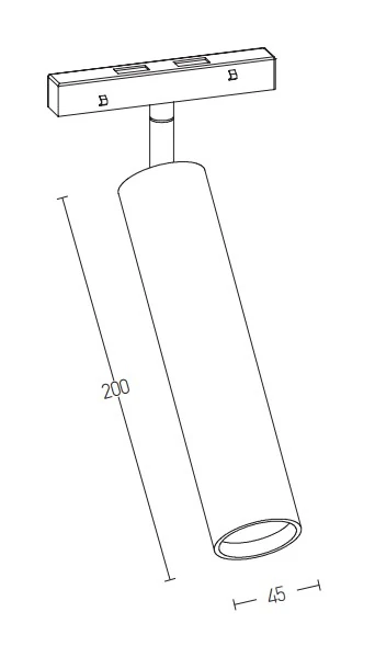 Magnetinis LED Prožektorius 15W 3000K Juodas