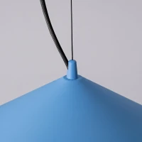 Pendant lamp 50 cm – conical, azure, LED 3000K - Image 6