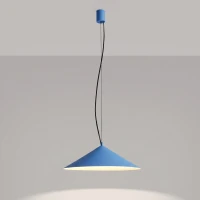 Pendant lamp 50 cm – conical, azure, LED 3000K - Image 9