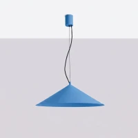 Pendant lamp 50 cm – conical, azure, LED 3000K - Image 3