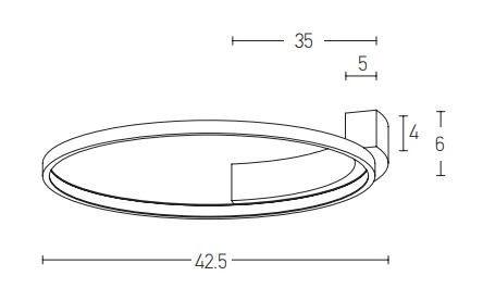 Modernus Apvalus LED Lubinis Šviestuvas 31W 3000K Matinės Baltos Spalvos