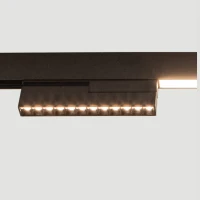 Magnetinis LED Tiesinis Bėgelinis Šviestuvas 12W 3000K DALI Smėlio Juoda 22cm - Nuotrauka 5