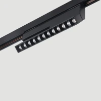 Magnetinis LED Tiesinis Bėgelinis Šviestuvas 12W 3000K DALI Smėlio Juoda 22cm