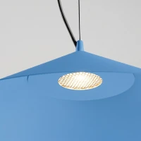 Pendant lamp 50 cm – conical, light blue, LED 4000K - Image 5