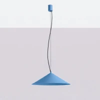 Pendant lamp 50 cm – conical, light blue, LED 4000K - Image 8