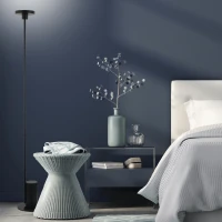 Matt Black Minimalist LED Floor Lamp - Image 3