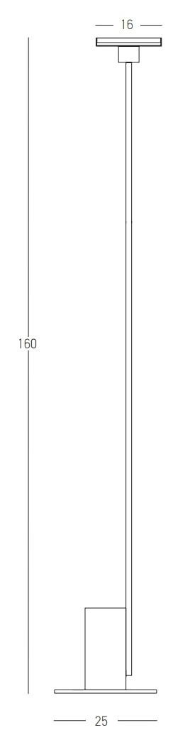 Matt Black Minimalist LED Floor Lamp