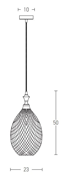 Smoked Grey Textured Glass Pendant Light