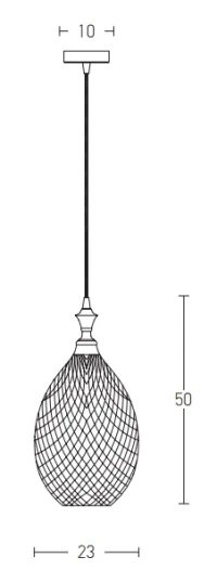 Smoked Grey Textured Glass Pendant Light - Image 3