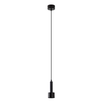 LED pakabinamas šviestuvas 7W, 3000K, matinis juodas, Ø7x16 cm - Nuotrauka 1