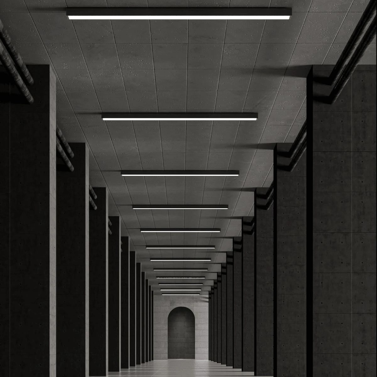 Surface Mounted Linear LED Profile Light DALI