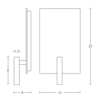 Black Matt Surface LED Wall Light - Image 3