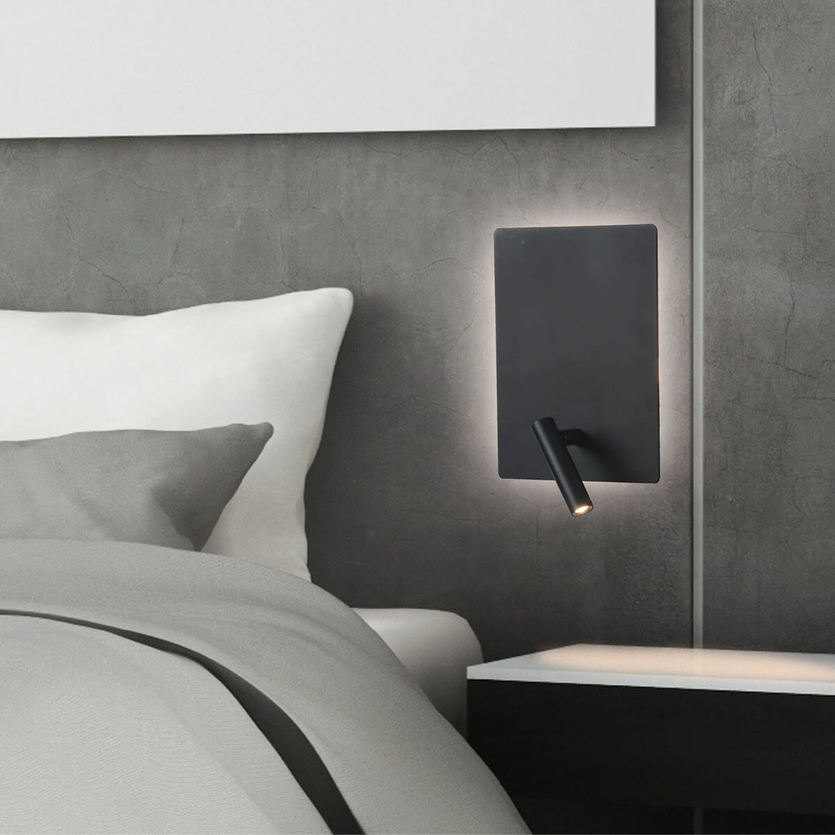 Black Matt Surface LED Wall Light