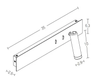 White Matt Surface Mount LED Wall Light - Image 2