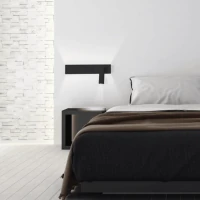 LED Wall Light Black Matt with Adjustable Spot - Image 3