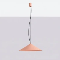 Pendant lamp 50 cm - conical, peach, TRIAC dimmable - Image 8