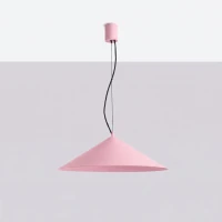 Pendant lamp 50 cm – cone shade, pink, LED 3000K - Image 3