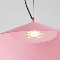 Pendant lamp 50 cm – cone shade, pink, LED 3000K - Image 5