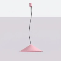 Pendant lamp 50 cm – cone shade, pink, LED 3000K - Image 8