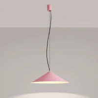 Pendant lamp 50 cm – cone shade, pink, LED 3000K - Image 9
