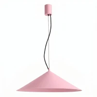 Pendant lamp 50 cm – cone shade, pink, LED 3000K - Image 2