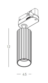 Matt White 7W 3000K LED Track Light - Image 2