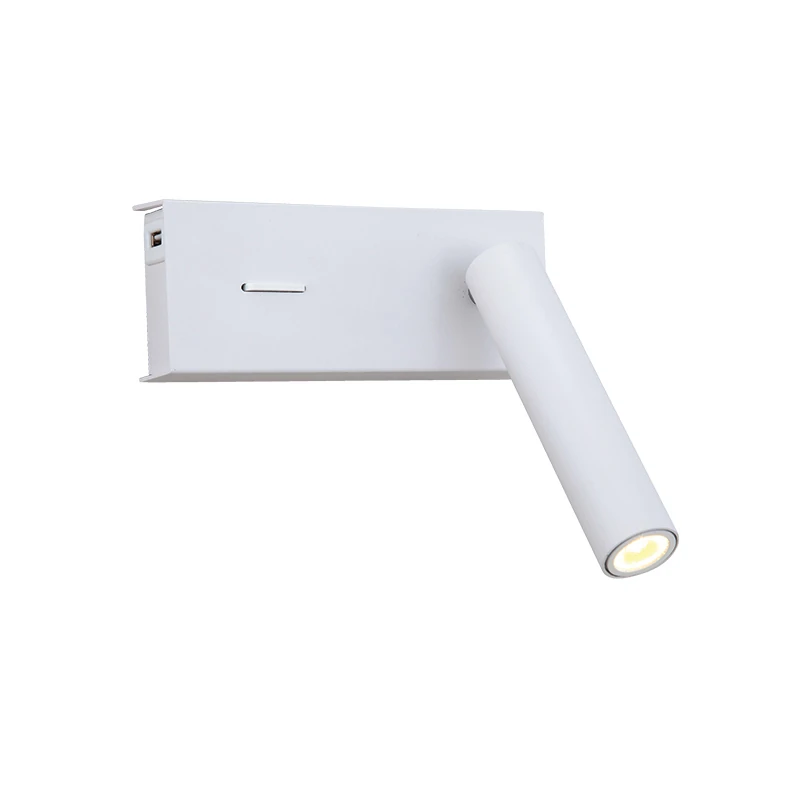 Sieninis šviestuvas su reguliuojamu LED, Matinis baltas