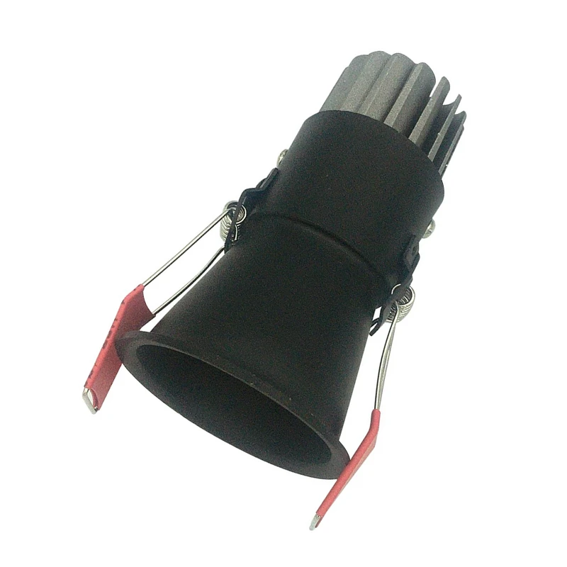 Įleidžiamas LED šviestuvas, 6W, 3000K, Juoda Matinė